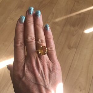 Cirari 14K Citrine and Diamond ring